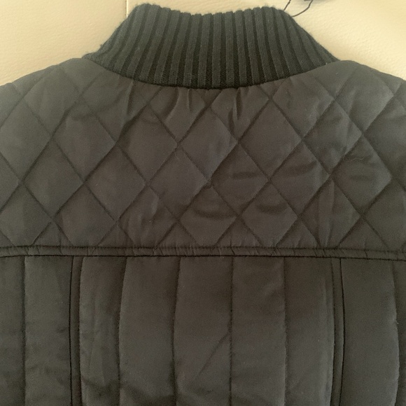 BCBG MAXAZRIA Black Mock Neck Sweater Jacket NWT Size  Large - Picture 5 of 6